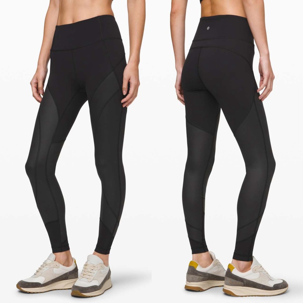 Lululemon Wunder Under High-Rise Tight (Sz 2, 28" Inseam), Black Shine‎